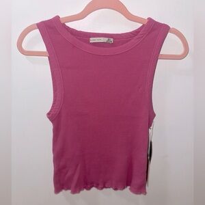 Black Tape_ Fuchsia Tank Top